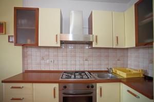 Kuchyň nebo kuchyňský kout v ubytování Apartment Pia