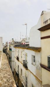 uma vista do telhado de um edifício de apartamentos em Ático Falla em Cádiz