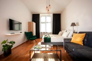 TV a/nebo společenská místnost v ubytování Agnieszki 1 Apartment