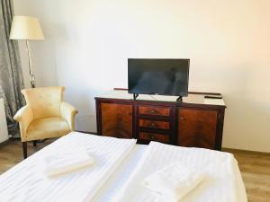 TV a/nebo společenská místnost v ubytování Hotel EKA