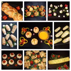 a collage of pictures of different types of food at Residenza RoMa in Tropea