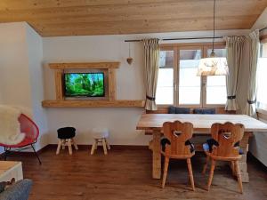 TV a/nebo společenská místnost v ubytování Guggerzyt