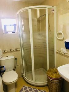 A bathroom at Pensión la Estación