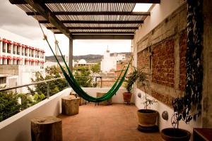 Balkon atau teras di Hostal Tres Central