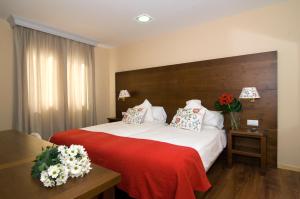 Кровать или кровати в номере Hotel del Carme