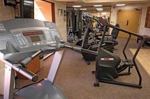 a gym with rows of treadmills and machines at Yuma Inn & Suites in Yuma