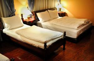 Krevet ili kreveti u jedinici u okviru objekta Hotel Evropa