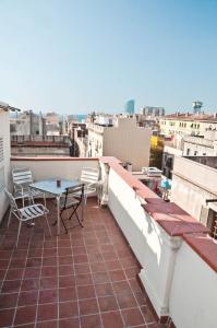 Balcon ou terrasse dans l'établissement Barceloneta Suites Apartments Beach