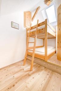 a bunk bed in a room with a ladder at Appartement Zentral de Luxe by A-Appartments in Brand +23 photos