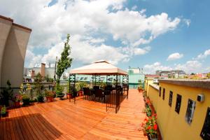Balkón nebo terasa v ubytování Hotel Apartment Rothensteiner