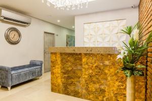 Χώρος καθιστικού στο Hotel Boutique ADAZ