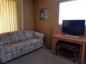 TV a/nebo společenská místnost v ubytování Melsask Motel