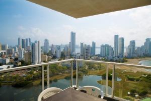 Utsikt over Cartagena de Indias, enten fra leiligheten eller fra et annet sted