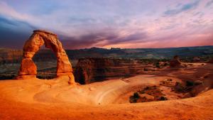 a view of the arch at the grand canyon at The Monticello Inn in Monticello