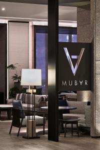 Ruang duduk di MU Jiaoxi Hotel