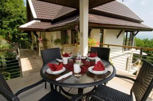 Ban công/sân hiên tại 3 Bedroom Villa Kao Lom SDV127-By Samui Dream Villas