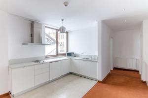 Kuchyň nebo kuchyňský kout v ubytování Apart Hotel Vlad Tepes
