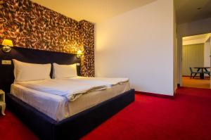 Postel nebo postele na pokoji v ubytování Apart Hotel Vlad Tepes