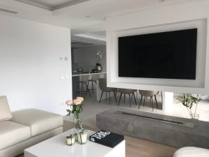 En TV eller et underholdningssystem på Modern Apartment Puente Romano