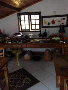 Een keuken of kitchenette bij Pousada Bela Cigana