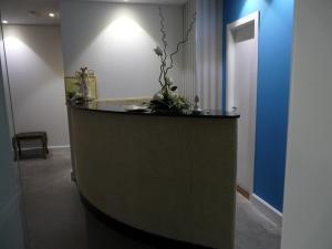 a hallway with a table with a plant on it at POSADA El ABUELO DE LA CACHAVA in Gajano
