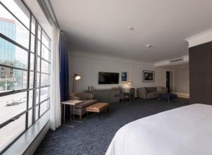 TV a/nebo společenská místnost v ubytování Hotel Trundle