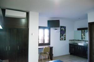 Kuchyň nebo kuchyňský kout v ubytování Hotel Onix Suites