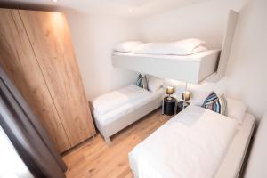 מיטה או מיטות בחדר ב-Freches Wohnen