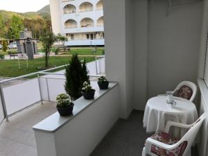 Balkón nebo terasa v ubytování Apartman Jezdić