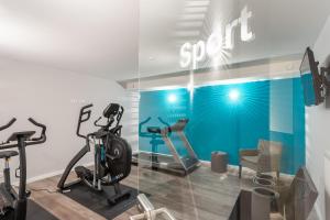 Fitness centrum a/nebo fitness zařízení v ubytování Seegarten Appartements Büsum