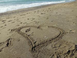 Ein Strand an oder in der Nähe der Ferienwohnung