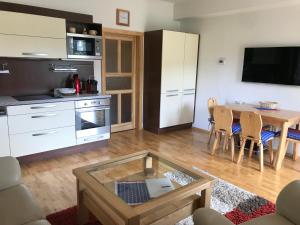 Kuchyň nebo kuchyňský kout v ubytování Apartman Razula