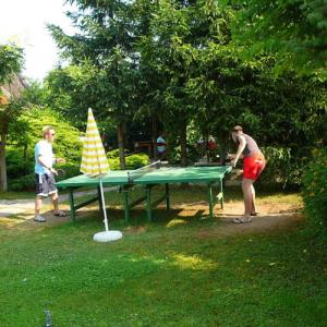 Stolný tenis v ubytovaní Zöld sziget Apartmanház alebo v jeho okolí