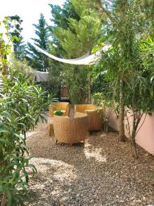 Zahrada ubytování Villa Rosa Sitges