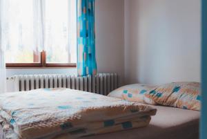 Llit o llits en una habitació de Ubytování Petrovičky
