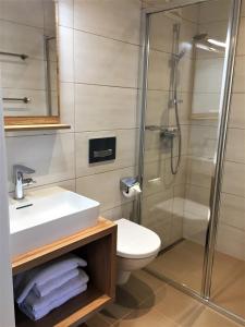Kúpeľňa v ubytovaní Apartments Mauritiushof Weingut FJ Gritsch