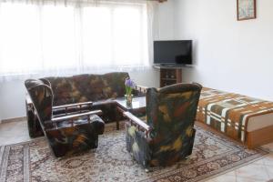 Televiisor ja/või meelelahutuskeskus majutusasutuses Alton garni hotel