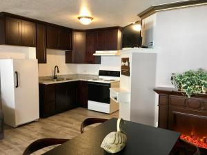 Köök või kööginurk majutusasutuses Lake View Suites