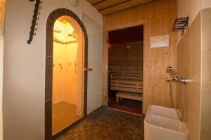 Koupelna v ubytování Chalets St. Wendelin