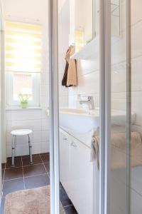 Koupelna v ubytování Ferienwohnung Helianthus + 12 fotografií