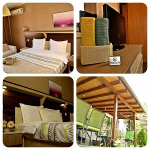 Tempat tidur dalam kamar di Guest House Via