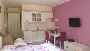 Kuchyň nebo kuchyňský kout v ubytování Lux Apartment Vidovic