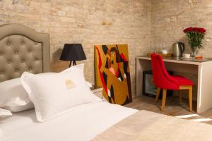 Ένα ή περισσότερα κρεβάτια σε δωμάτιο στο Agava Lux Rooms&Pool
