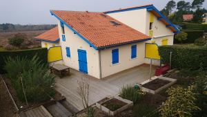 Bygningen som feriehuset ligger i