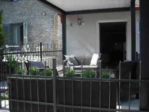 A balcony or terrace at Levendula Nyaraló