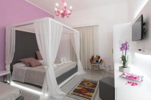 TV a/nebo společenská místnost v ubytování B&B MARSALA + 28 fotografií