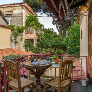 A garden outside Elaia Hotel