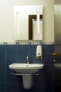 a bathroom with a sink and a mirror at Vila Prica in Niška Banja