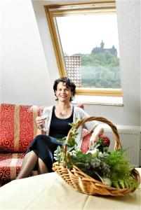 Χώρος καθιστικού στο Apart Hotel Wernigerode
