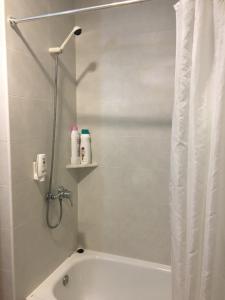 A bathroom at Hotel Albanta
